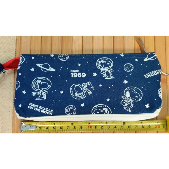Delfino Punching Box Pen Case Peanuts Snoopy First Beagle On The Moon Since 1969 - Picture 9 of 10